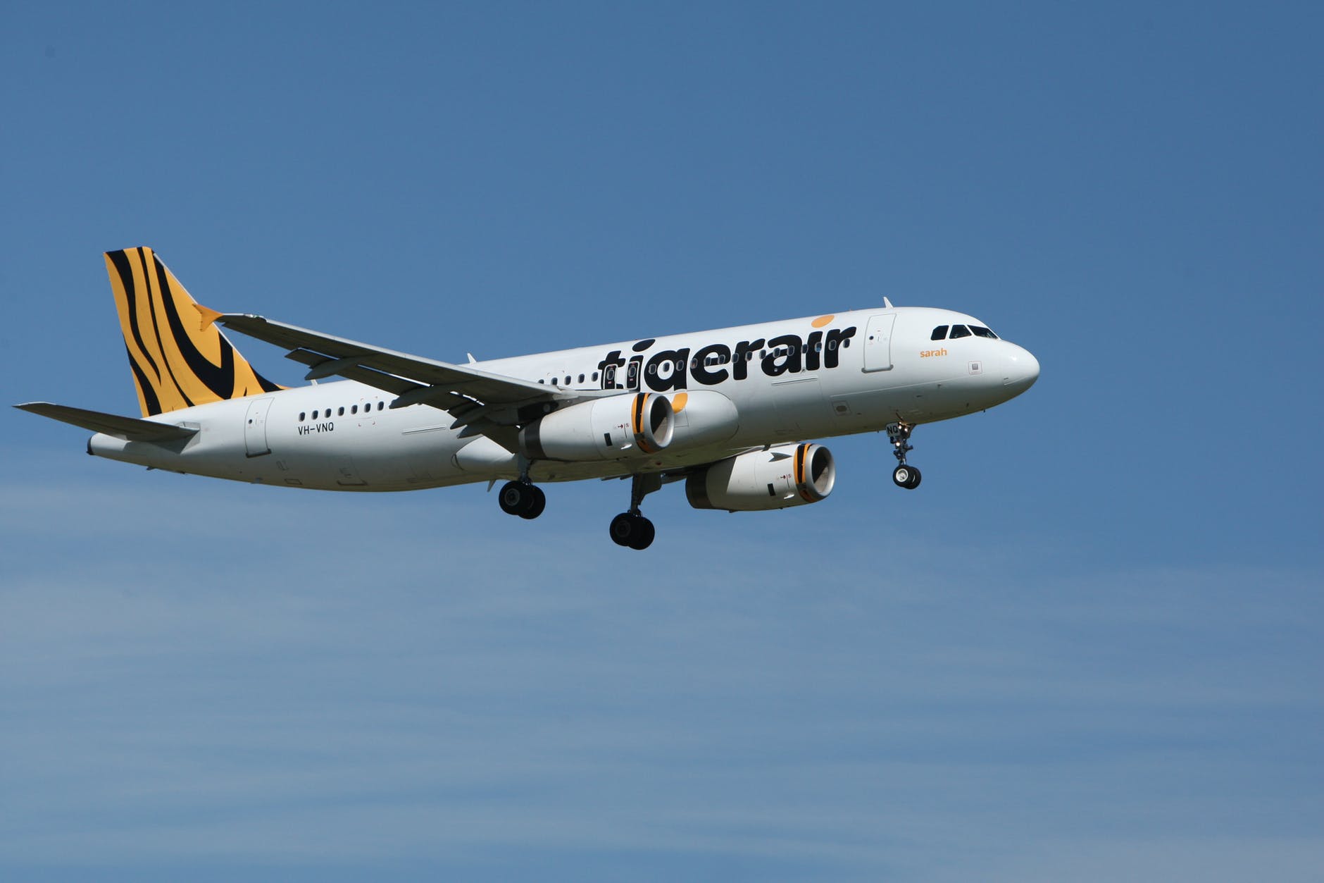 tigerair airplane taken